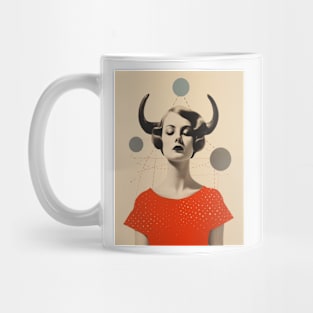 Taurus collage art astrology Mug